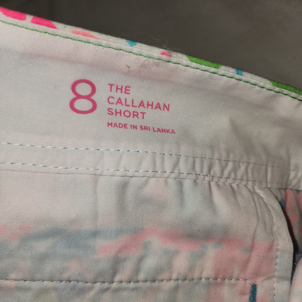 Lilly Pulitzer Colorful Coral Print Women's Shorts - Picture 4 of 5